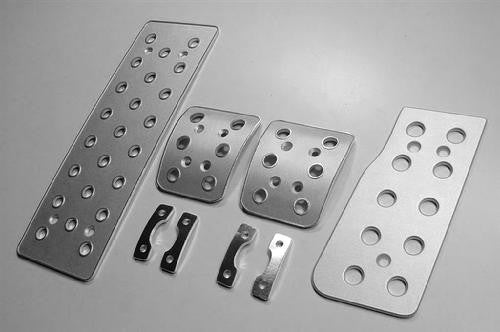 corvette billet aluminum racing pedals - pedal covers